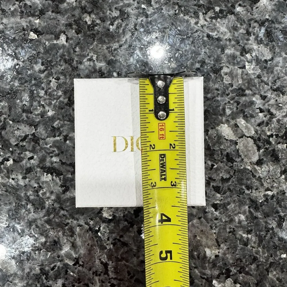 Dior Small White Jewelry Gift Empty Box + Silver Dior Star 